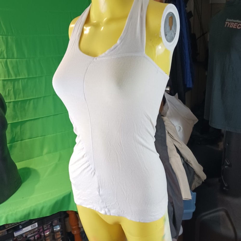 no name cami tank top women white patchwork idk